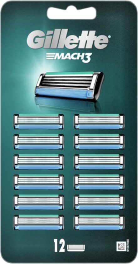 Gillette Mach3 Scheermesjes - 12 stuks