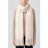 ARKET Daphne Fluffy Wool Scarf Beige