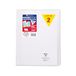 Clairefontaine 981620C Pak met 10 Geniete Schriften Koverbook Kleurloos - 24x32 cm - 96 Pagina’s Kleine Ruitjes met Kantlijn - Wit Papier 90 g - Omslag Polypro