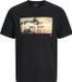 JACK&JONES JJINDIANA TEE SS CREW NECK LN Heren T-shirt Zwart Katoen Maat S