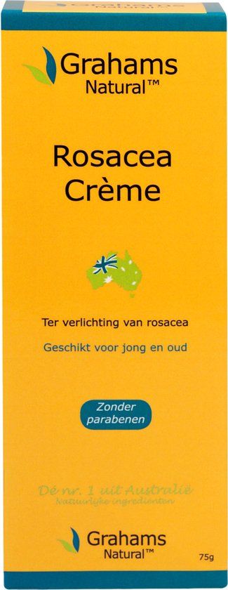 Grahams Rosacea Creme 75ml - Parfumvrij - Voor Alle Huidtypes