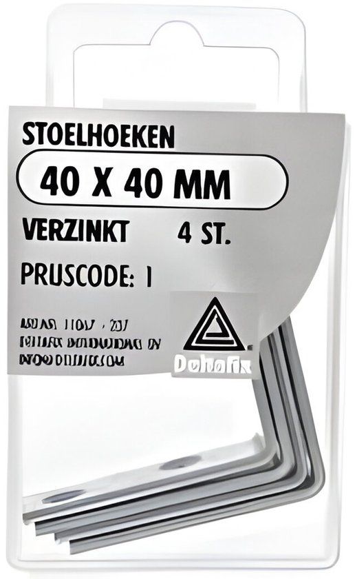 Deltafix Stoelhoeken 40 40mm verz 4st