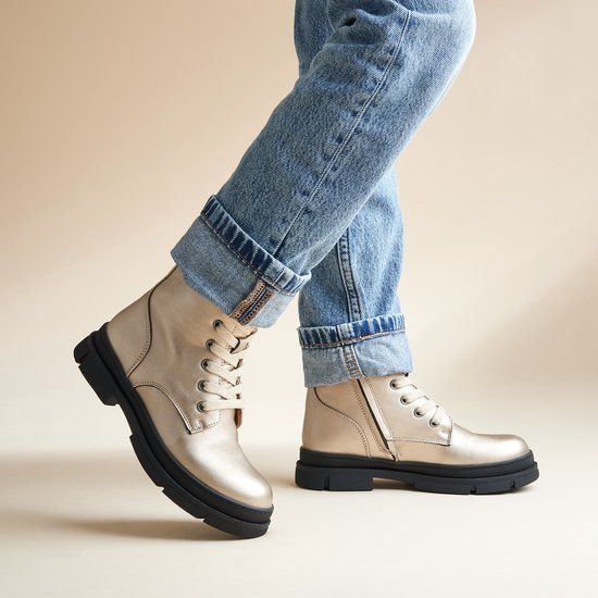Muyters Veterboots goud Synthetisch - Maat 31 - Kinderschoenen