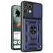 Nothing Phone (3a) Lite Blue Étui hybride avec anneau rotatif et protection de caméra