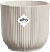 Elho Vibes Fold Rond 40 - Grote Bloempot voor Binnen - 100% gerecycled plastic - Ø 39 x H 36.2 - Linen white