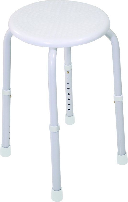 Aidapt - Douche kruk - Wit - max 120 kg