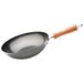 WECOOK! Quantanium Inductie-wok 28 cm, antiaanbaklaag, milieuvriendelijk, 3-laags, PFOA-vrij, koolstofstaal, handvat in houtlook, geschikt voor alle fornuizen, glaskeramiek, gas