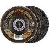 Rhodius 205498 LGZ F disque lamelle grain 60 inox, acier 10 pc.