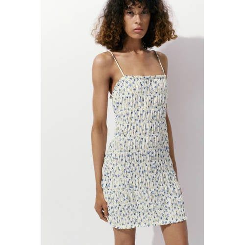 Mango Blue Floral Summer Dress