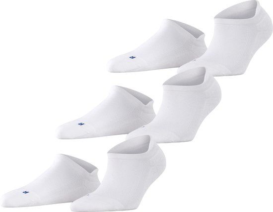 FALKE Cool Kick Bundle 3-Pack sneakersokken unisex wit - maat 35-36