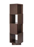 Symbiosis Shell draairek, honingraat, chocokleurig, 40x40x156 cm