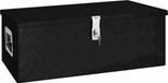 vidaXL Opbergbox - 80x39x30 cm - Aluminium - Zwart