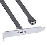 InLine PCI-slothouder, USB-C naar USB 3.2 voorpaneel Key-A intern, 0,5m