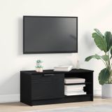 Maison Exclusive meuble TV, 80 x 35 x 36,5 cm, noir, aspect chêne, panneau de particules