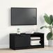 Maison Exclusive meuble TV, 80 x 35 x 36,5 cm, noir, aspect chêne, panneau de particules