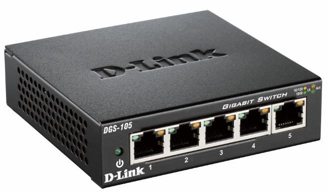 D-Link DGS-105 - Netwerk switch - Zwart