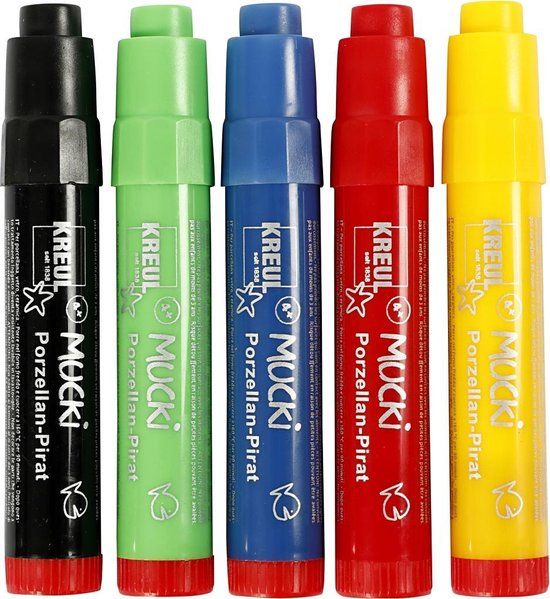 Creotime Glas- & Porseleinstiften Junior 2-5 Mm 5 Stuks