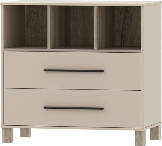 Cabino Commode Geneve Clay - Beige - 90x50x92.5 cm