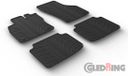Gledring Rubbermatten Skoda SuperB 4/2015- (T profiel 4-delig + montageclips)