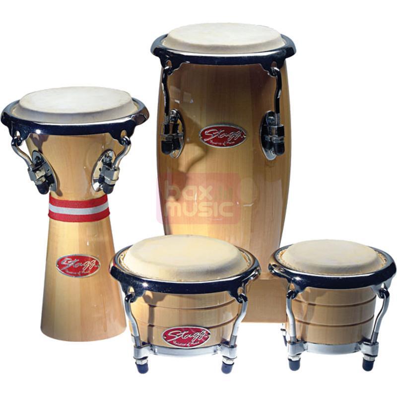 Stagg BCD-N-SET mini percussie pack bongo s + conga + djembe