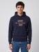 Gant Sweat à capuche graphique bleu marine S
