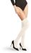 FALKE Softmerino lang eenkleurig wol katoen overkniekousen dames wit - maat 37-38