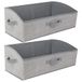 AiQInu Opbergdozen, 28 liter, opvouwbaar, van stof, 50 x 28,5 x 20 cm, set van 2 stuks, met handvat, grote opbergdoos voor kleding, kast, speelgoed, boeken en garderobe
