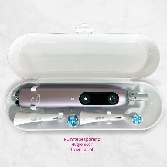 Everbright Luxe Reisetui Wit - Geschikt Voor Oral-B iO Tandenborstels