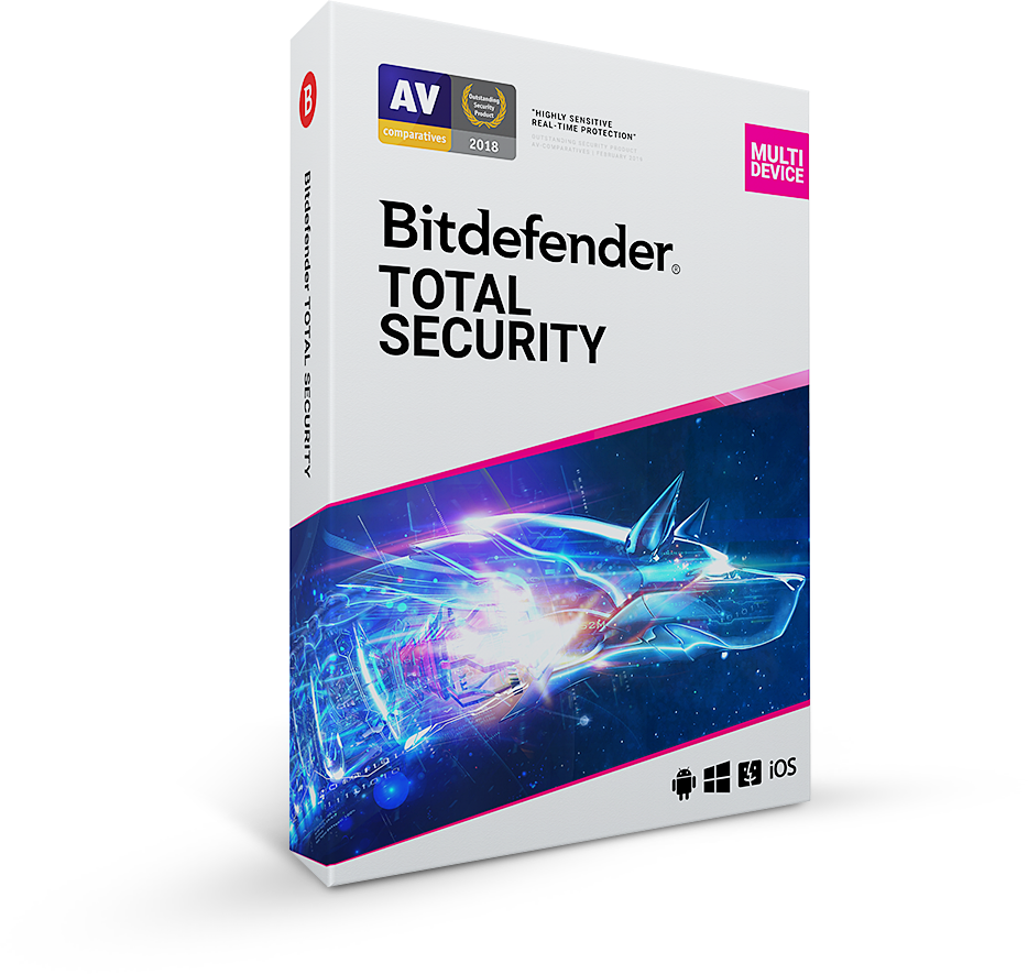 Bitdefender Total Security Multi-Device 5-Devices 2 jaar - Windows, Mac, Android, iOS
