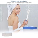 Brosse pour les pieds, 35 cm - Pierre ponce - Poignée antidérapante - Design ergonomique - Résistante à la moisissure - Adaptée aux personnes âgées - Brosse de massage pour les pieds