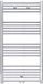 BELRAD Badkamer radiator 1200x500mm - Chroom - Middenaansluiting - 376W