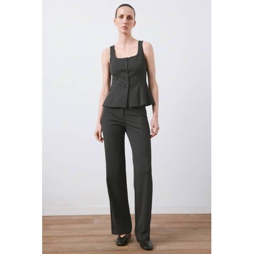 Mango Bodywarmer 'KLUME' donkergrijs