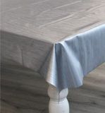 Bellatio Design Luxe tafelzeil/tafelkleed zilveren metallic look 140 x 300 cm