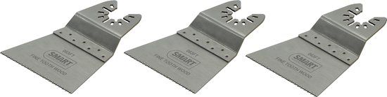 SMART Blades Multitool Zaagblad - Fijntandig - 63x42mm - Hout/Kunststof - 3 stuks