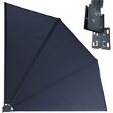 Quick Star paravent avec plaque murale Easy Mount, occultant et résistant aux intempéries (1 pièce) Plaque murale séparée