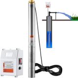 Pompe de puits profond 1500W - 9,8 m³/h - Pompe tubulaire - Pompe de puits - hauteur de refoulement de 108 mètres - efficace et durable