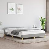 Maison Exclusive - Cadre de lit sans matelas, gris clair, 140x200 cm, rembourré