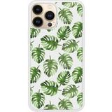 Apple iPhone 13 Feuilles de monstera Verstevigd hoesje met sublimatie bedrukking