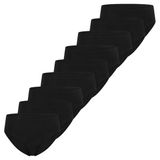 Schiesser Dames slip / onderbroek 9 pack Essentials Cotton Zwart Effen L (40)