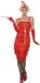 Smiffys Flapper Kostuum - M - Rood