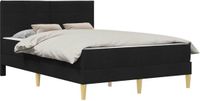 vidaXL Bedframe 140 x 200 cm Zwart