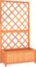 vidaXL Plantenbak met latwerk 70x30x135 cm massief vurenhout bruin