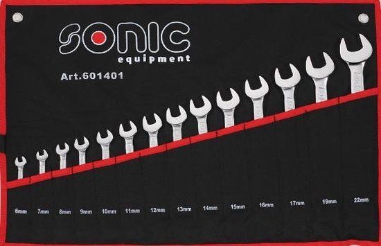 SONIC Ringsteeksleutels 12-delig