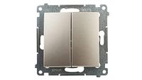 Kontakt-Simon DW5.01/44 elektrisch mes, goudkleurig, kunststof, IP20, IP44, 250 V, 10 A, 75 mm