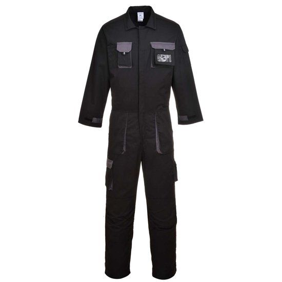 Portwest Overall Texo TX15 Zwart/Grijs Maat XL