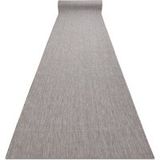 Le Tapis De Couloir Sizal Sion Mélange Tissé À Plat Gris 150cm Gris 150x190 Cm