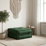 VidaXL Modulaire Bankstel Stoelkussen Groen 70x70x36 Stof