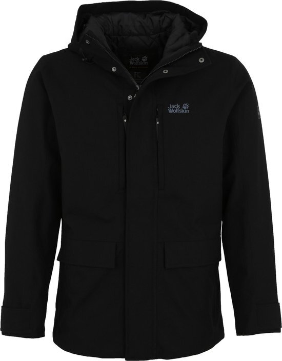 Jack Wolfskin West Coast Jacket Heren Outdoorjas - Black - Maat S