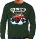 Bellatio Decorations Foute Kersttrui - monstertruck santa - groen - heren - sweater - kerstborrel kantoor L