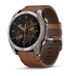 GARMIN FENIX 8 51mm AMOLED Sapphire Titanium Smartwatch with GPS and Leather Band